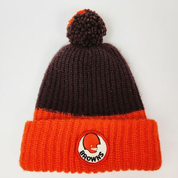 Vtg NFL Cleveland Browns Hat Football‎ Knit Embroidered Beanie Sportswear Retro - Picture 1 of 6